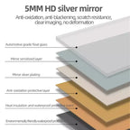 Miroir rectangulaire pleine longueur GDFStudio Kaia moderne 65H avec 3 modes d'éclairage
