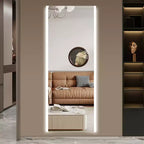 Miroir Rectangulaire Pleine Longueur GDFStudio Arden Moderne 65H avec 3 Modes d'Éclairage
