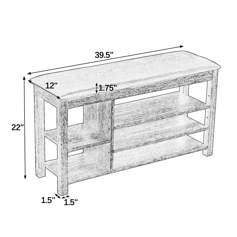 Lift-Top Shoe Bench with Adjustable Shelves and Hidden Storage