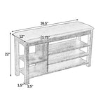 Lift-Top Shoe Bench with Adjustable Shelves and Hidden Storage