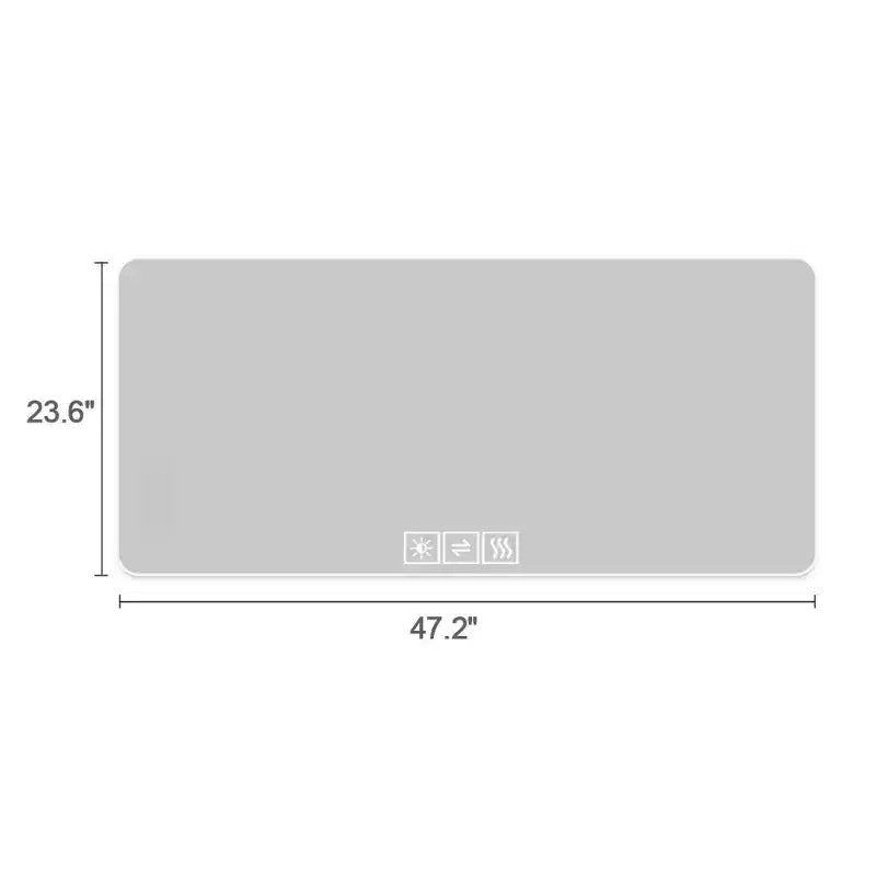 48 x 24 Inch LED Backlit Bathroom Mirror with Dimmable Light and Anti-Fog Function