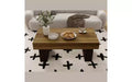 GDFStudio Fynn Farmhouse Wooden Rectangular Coffee Table