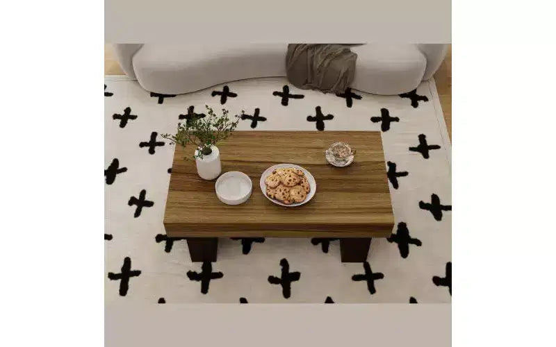 Farmhouse Wooden Rectangular Coffee Table