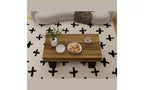 Farmhouse Wooden Rectangular Coffee Table