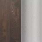 Rectangular Solid Wood Tabletop with Dual Column Dining Height Table Base