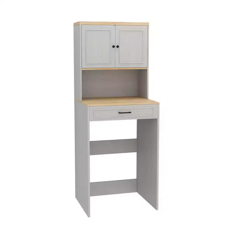 71.65''H Over-the-Washer Storage Cabinet with Adjustable Shelf, Drawer and 2 Doors