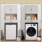 71.65''H Over-the-Washer Storage Cabinet with Adjustable Shelf, Drawer and 2 Doors