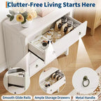 3-Drawer Dresser with Storage – Wood Chest of Drawers for Bedroom, Living Room, or Hallway