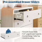 3-Drawer Dresser with Storage – Wood Chest of Drawers for Bedroom, Living Room, or Hallway