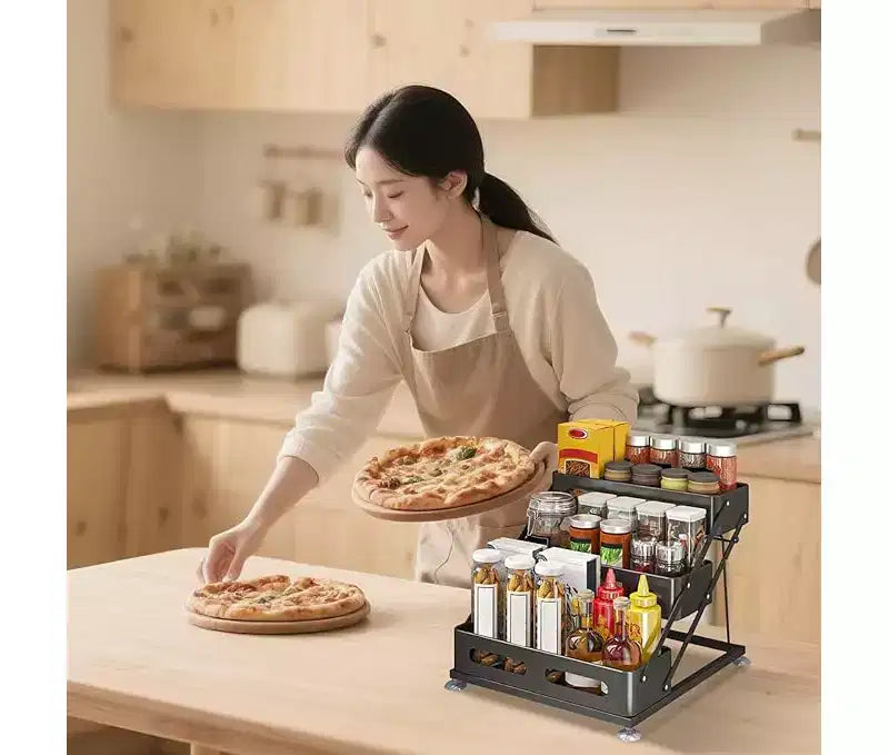 3-Tier Adjustable Spice Rack Organizer