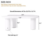 37W Cloud-Shaped Coffee Table with 3 Legs – Irregular Abstract Design for Living Room