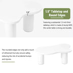 37W Cloud-Shaped Coffee Table with 3 Legs – Irregular Abstract Design for Living Room