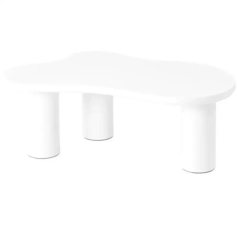 37W Cloud-Shaped Coffee Table with 3 Legs – Irregular Abstract Design for Living Room