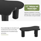 37W Cloud-Shaped Coffee Table with 3 Legs – Irregular Abstract Design for Living Room