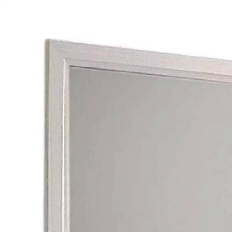 Dresser Vanity Mirror, 39 Inch, White Wood Frame