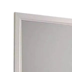 Dresser Vanity Mirror, 39 Inch, White Wood Frame