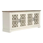 TV Stand with Cutout Doors and Adjustable Shelves 68.2"W x 17.2"D x 29.3"H
