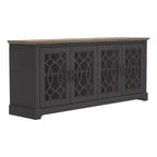 TV Stand with Cutout Doors and Adjustable Shelves 68.2"W x 17.2"D x 29.3"H