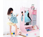 Kids Dress-Up Storage Wardrobe with Mirror