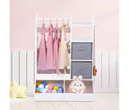 Kids Dress-Up Storage Wardrobe with Mirror