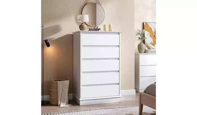 5-Drawer Chest of Drawers with Wide Top