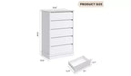 5-Drawer Chest of Drawers with Wide Top