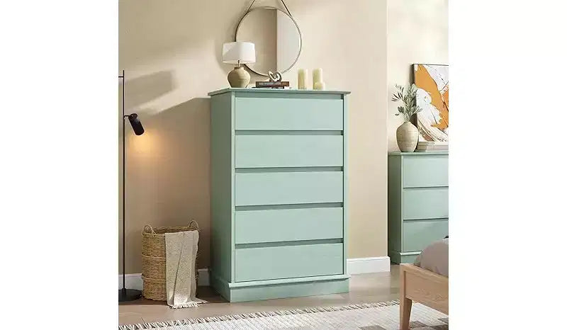 5-Drawer Chest of Drawers with Wide Top