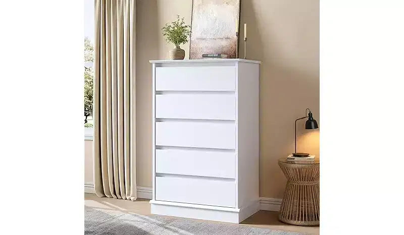 5-Drawer Chest of Drawers with Wide Top