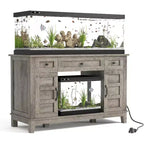 55-75 Gallon Aquarium Stand with Power Outlet, Storage Cabinets and Adjustable Shelves