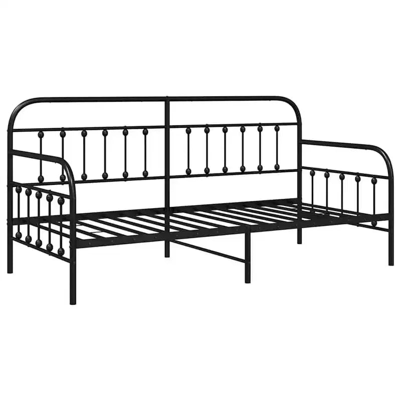 vidaXL Daybed Frame with Headboard - Black 39.4 x 78.7 without trundle