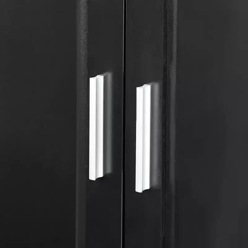 Tall Bathroom Storage Cabinet with 2 Doors, 2 Drawers and Adjustable Shelf, MDF