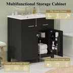 60-Inch Double Sink Bathroom Vanity with Cabinet