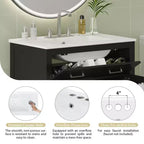 60-Inch Double Sink Bathroom Vanity with Cabinet