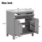 60-Inch Double Sink Bathroom Vanity with Cabinet