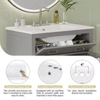 60-Inch Double Sink Bathroom Vanity with Cabinet