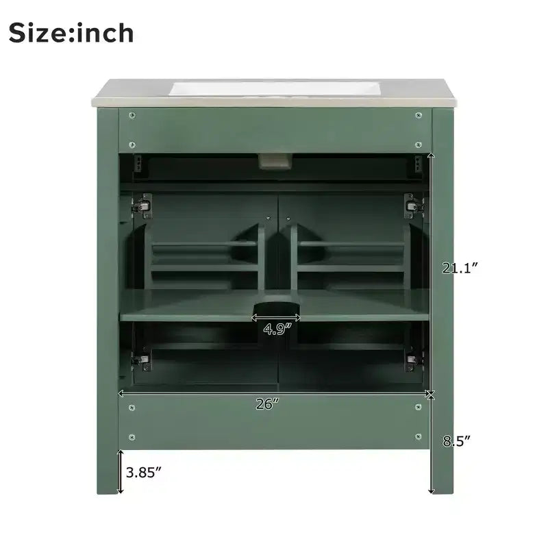 60-Inch Double Sink Bathroom Vanity with Cabinet