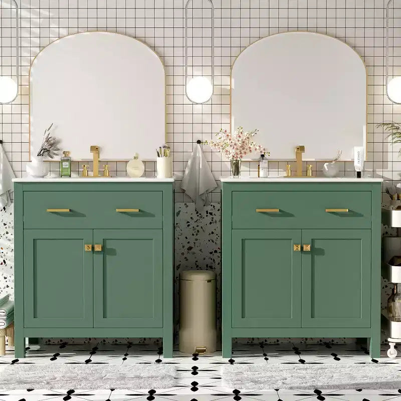 60-Inch Double Sink Bathroom Vanity with Cabinet