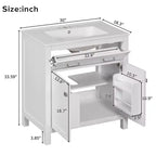 60-Inch Double Sink Bathroom Vanity with Cabinet