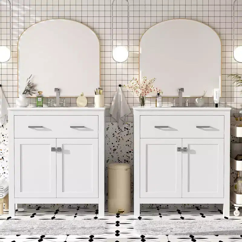 60-Inch Double Sink Bathroom Vanity with Cabinet
