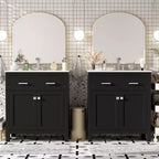 60-Inch Double Sink Bathroom Vanity with Cabinet