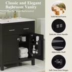 60-Inch Double Sink Bathroom Vanity with Cabinet