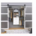 25 in. Hanging Tower with 3 Top Shelves & 4 Modern Drawers Kit