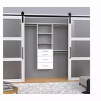 25 in. Hanging Tower with 3 Top Shelves & 4 Modern Drawers Kit
