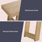 36-Inch Solid Wood Console Table for Entryway and Living Room