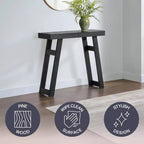 36-Inch Solid Wood Console Table for Entryway and Living Room