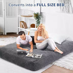 Convertible Bean Bag Chair with Washable Corduroy Cover