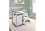 Nursery Changing Table with Three Storage Baskets and Large Hamper