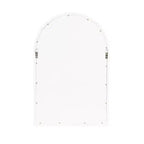 Wooden Arch Wall Mirror, White, 20" x 30"