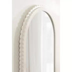 Wooden Arch Wall Mirror, White, 20" x 30"