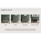 3 Drawer Dresser for Nursery or Bedroom with Anti-Tip Kit